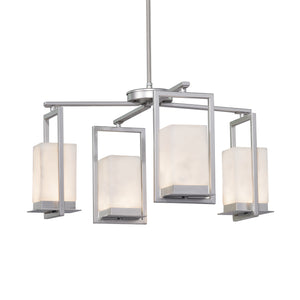 Justice Designs - CLD-7510W-NCKL - LED Outdoor Chandelier - Clouds - Brushed Nickel