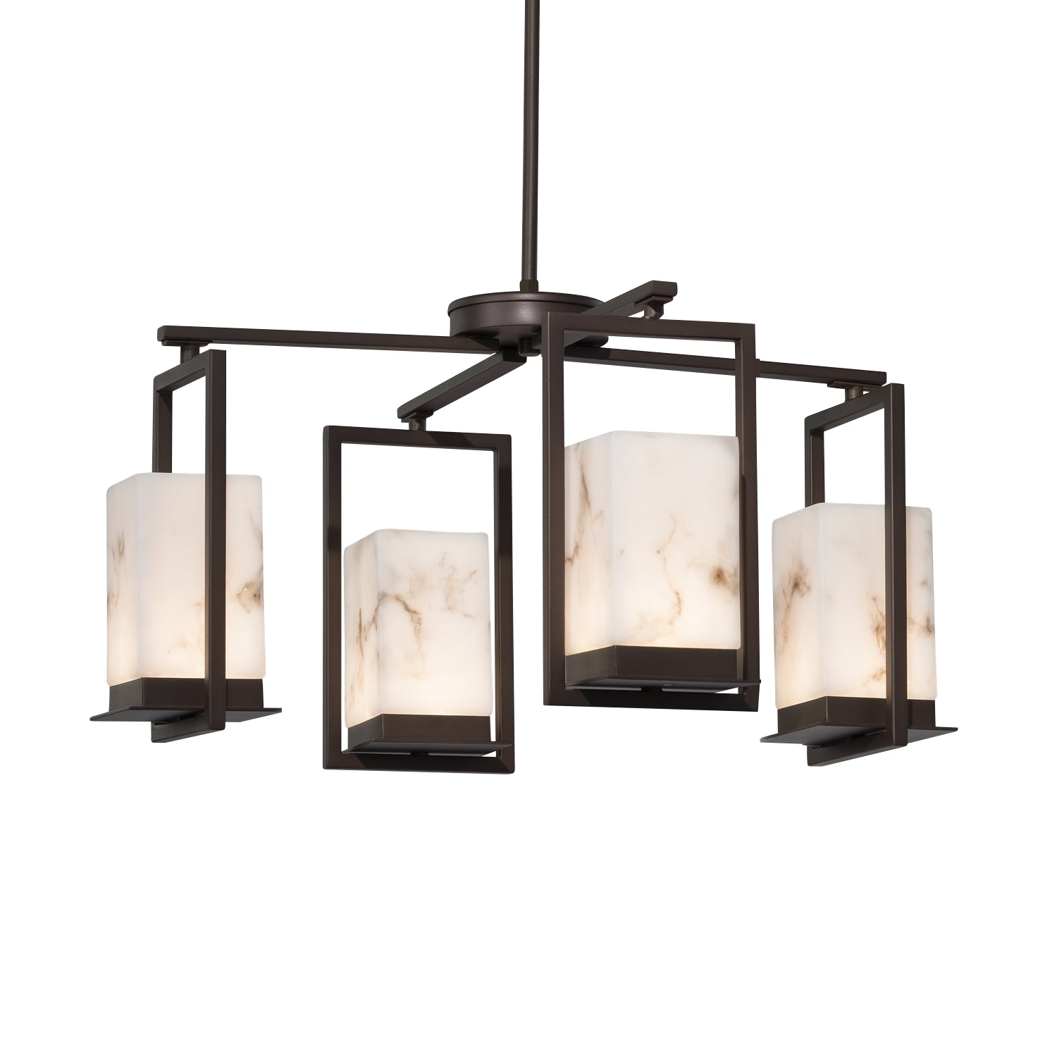 Justice Designs - FAL-7510W-DBRZ - LED Outdoor Chandelier - LumenAria - Dark Bronze