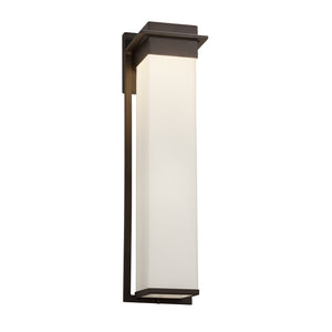 Justice Designs - FSN-7545W-OPAL-DBRZ - LED Outdoor Wall Sconce - Fusion - Dark Bronze