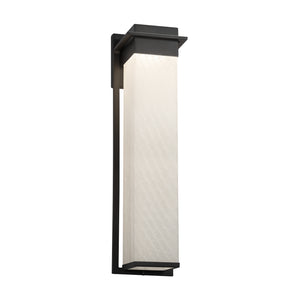 Justice Designs - FSN-7545W-WEVE-MBLK - LED Outdoor Wall Sconce - Fusion - Matte Black