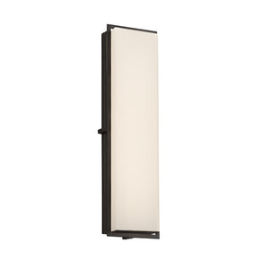 Justice Designs - FSN-7565W-OPAL-MBLK - LED Outdoor Wall Sconce - Fusion - Matte Black