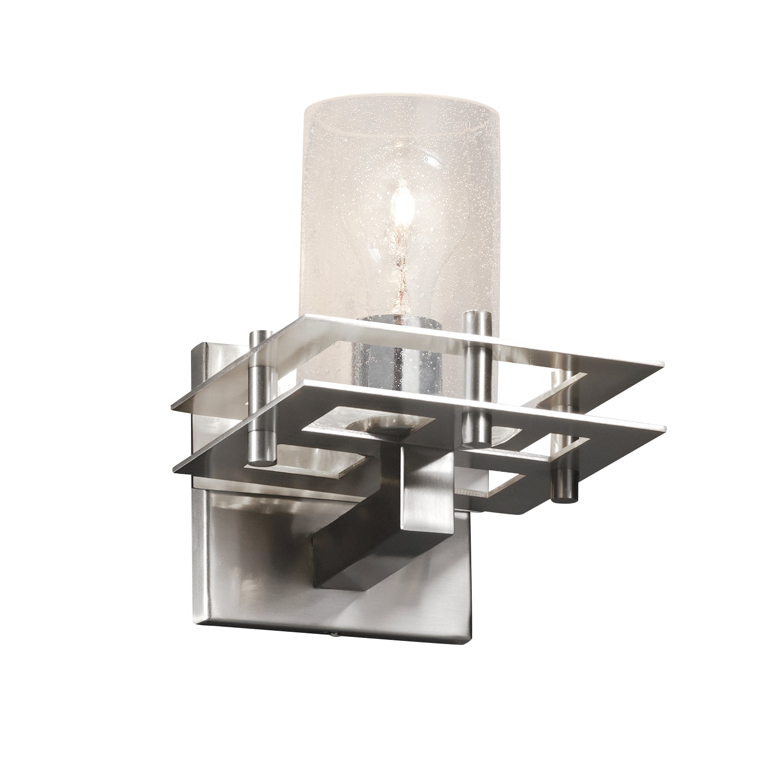 Justice Designs - FSN-8171-10-SEED-NCKL - One Light Wall Sconce - Fusion - Brushed Nickel