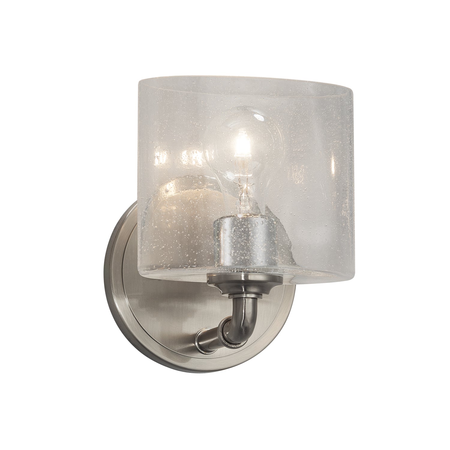 Justice Designs - FSN-8467-30-SEED-NCKL - One Light Wall Sconce - Fusion - Brushed Nickel