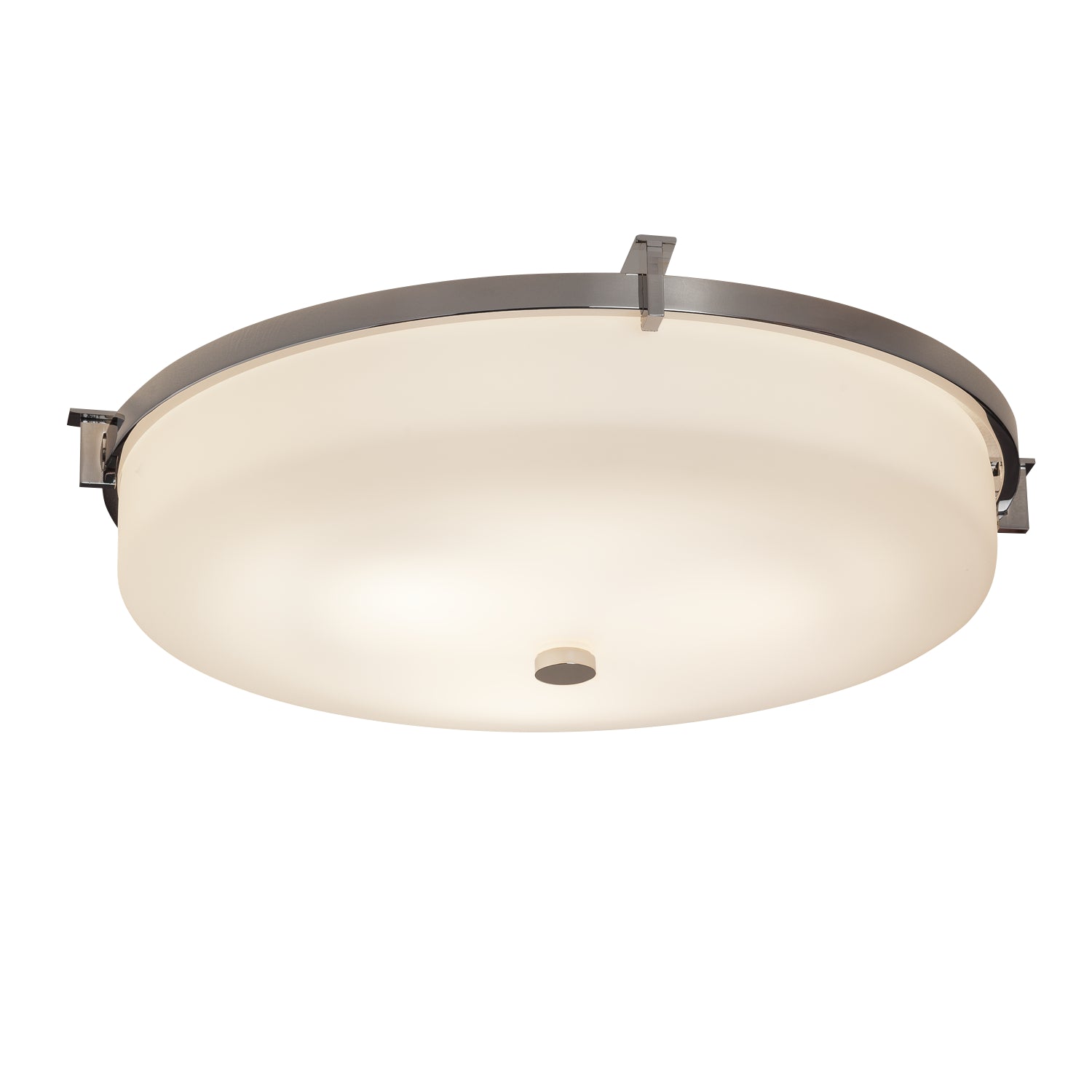 Justice Designs - FSN-8988-OPAL-CROM - LED Flush-Mount - Fusion - Polished Chrome