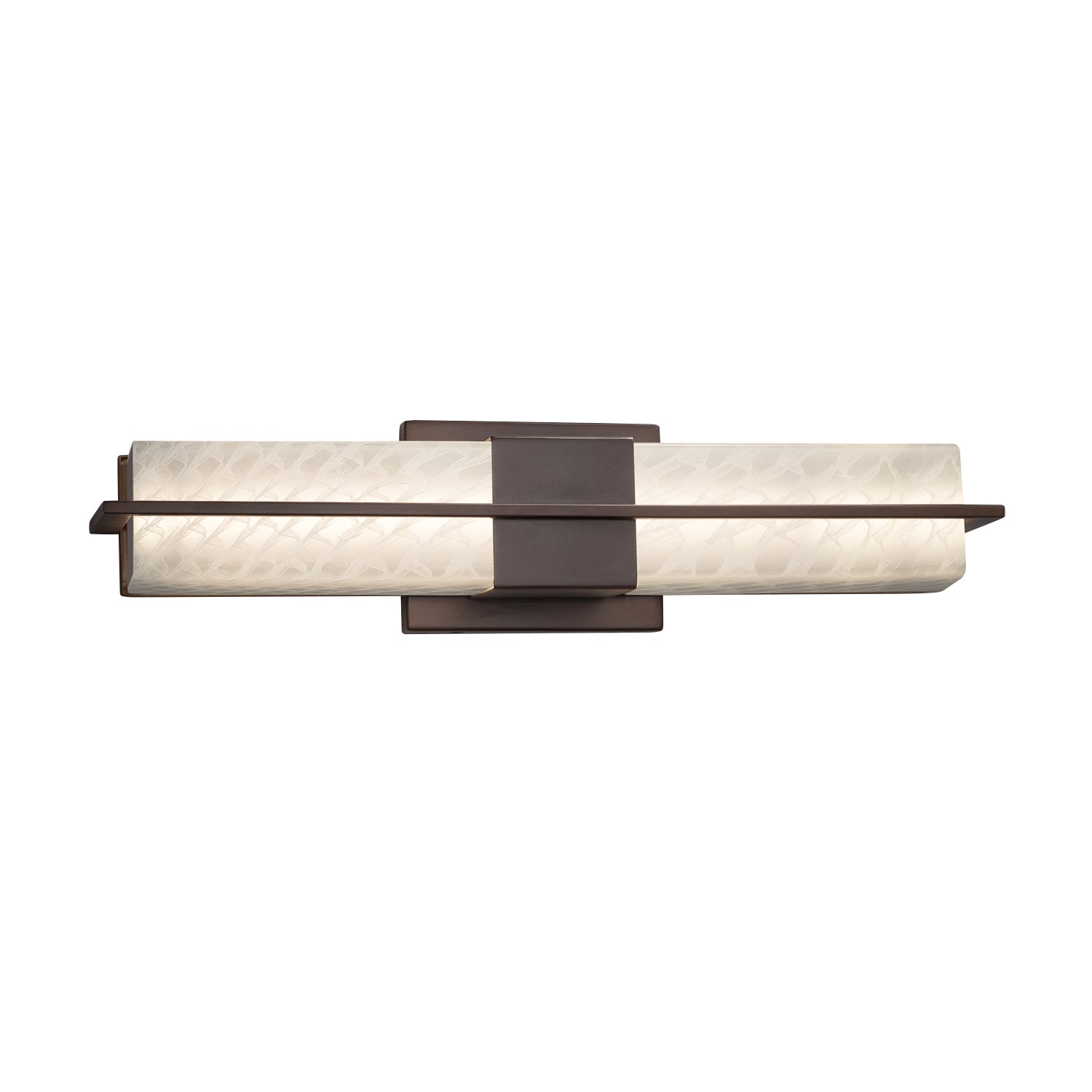 Justice Designs - FSN-9051-WEVE-DBRZ - LED Linear Bath Bar - Fusion - Dark Bronze