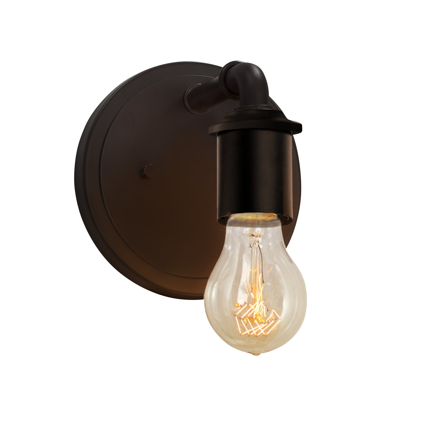 Justice Designs - NSH-8461-DBRZ - One Light Wall Sconce - No Shade Material - Dark Bronze