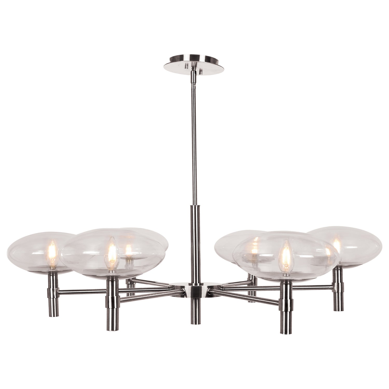 Access - 52093LEDDLP-BS/CLR - LED Chandelier - Grand - Brushed Steel