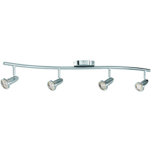 Access - 52204LEDDLP-BS - LED Wall or Ceiling Spotlight Bar - Cobra - Brushed Steel