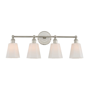 Kalco - 305034PN - Four Light Bath - Greenwich - Polished Nickel