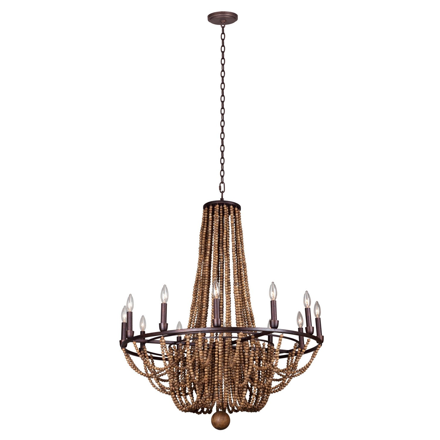 Kalco - 505272RM - 12 Light Chandelier - Beechwood - Royal Mahogany