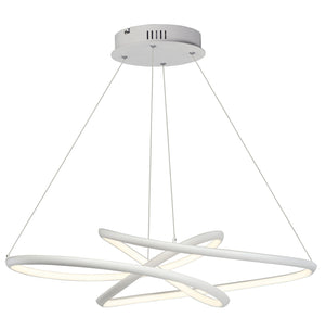 ET2 - E30647-MW - LED Pendant - Twisted - Matte White