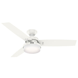 Hunter - 59169 - 52" Ceiling Fan - Sentinel - Fresh White
