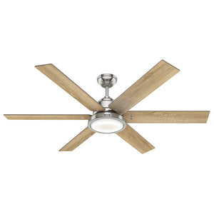 Hunter - 59462 - 60" Ceiling Fan - Warrant - Brushed Nickel