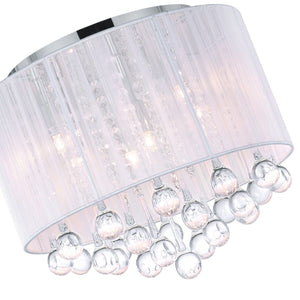 CWI Lighting - 5006C14C-R (W) - Six Light Flush Mount - Water Drop - Chrome