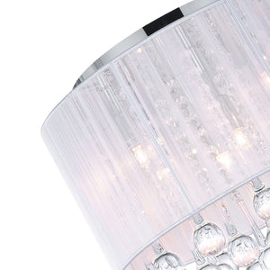 CWI Lighting - 5006C14C-R (W) - Six Light Flush Mount - Water Drop - Chrome