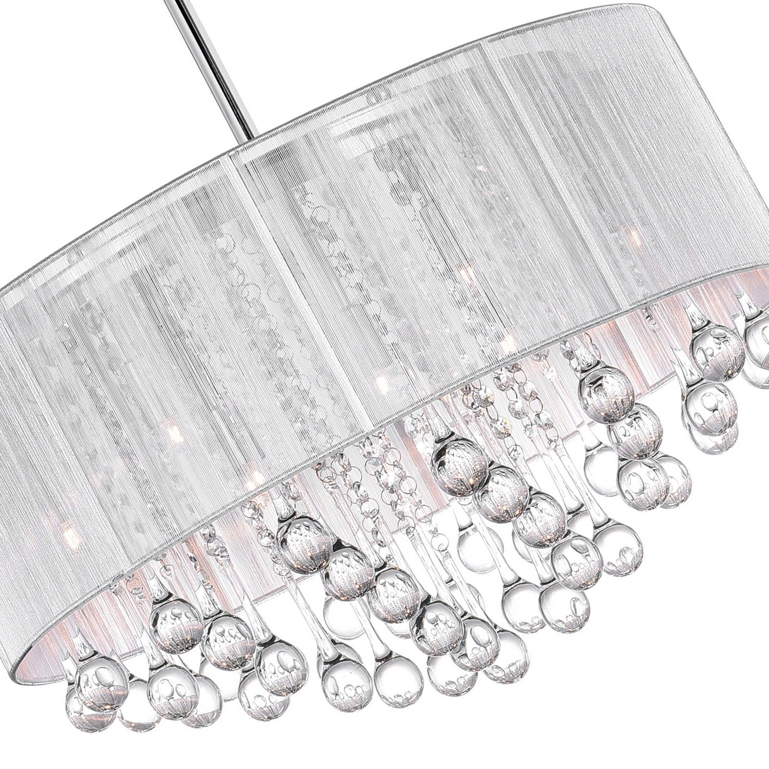 CWI Lighting - 5006P22C-R(W) - Nine Light Chandelier - Water Drop - Chrome