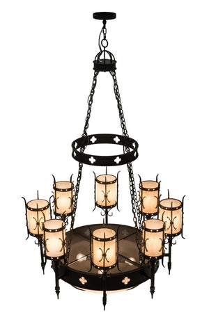 Meyda Tiffany - 164773 - 12 Light Chandelier - Sabrina - Black Textured