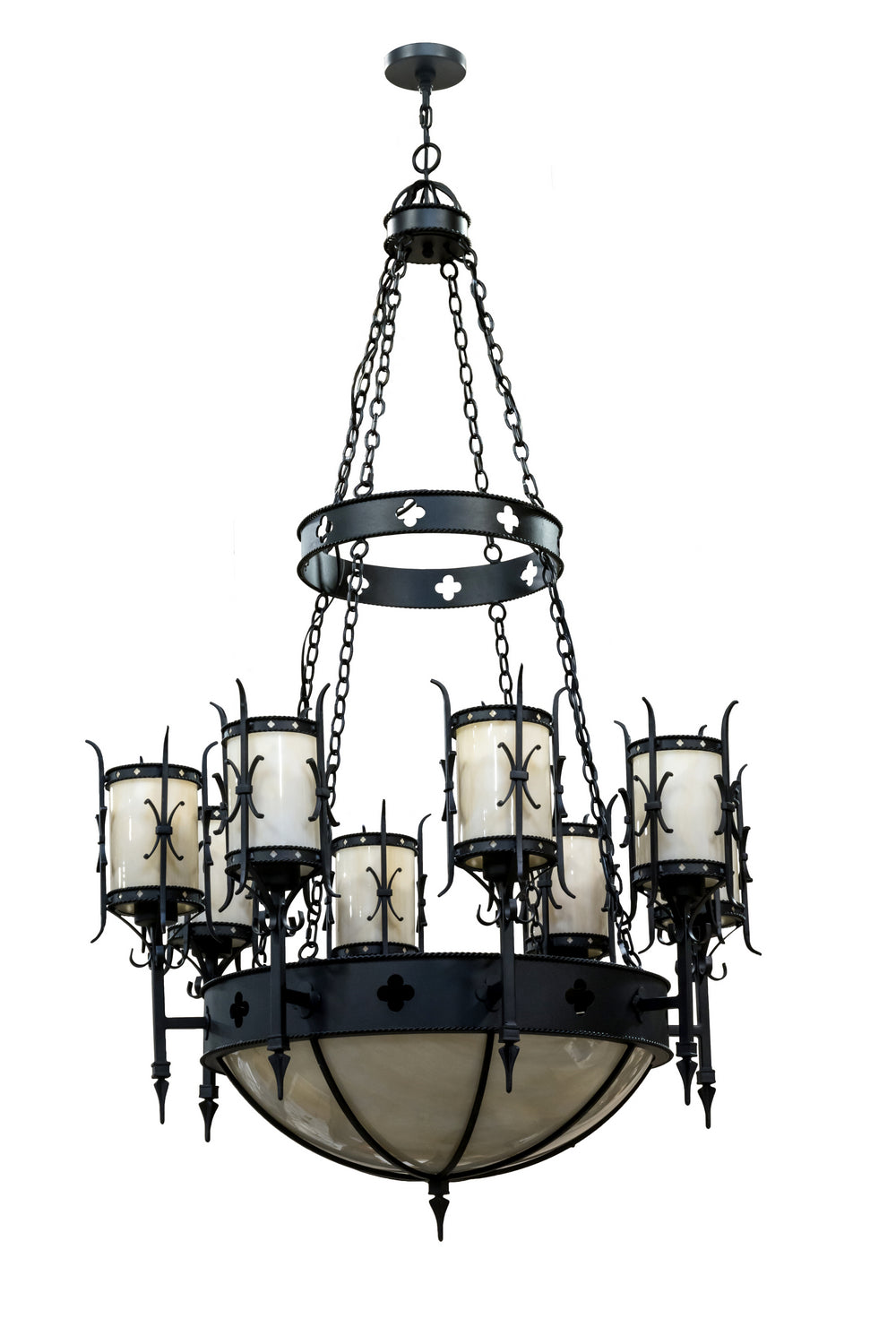 Meyda Tiffany - 164773 - 12 Light Chandelier - Sabrina - Black Textured