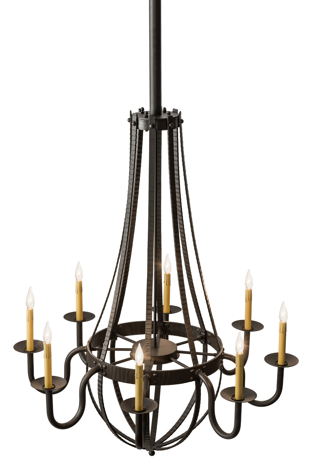 Meyda Tiffany - 167781 - Eight Light Chandelier - Barrel Stave - Oil Rubbed Bronze