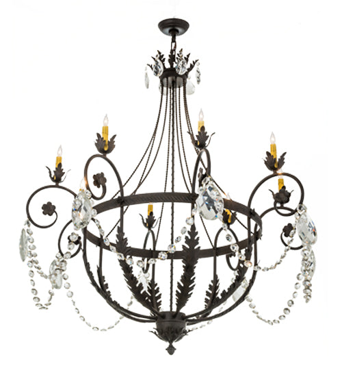 Meyda Tiffany - 167783 - Eight Light Chandelier - Antonia - Chestnut