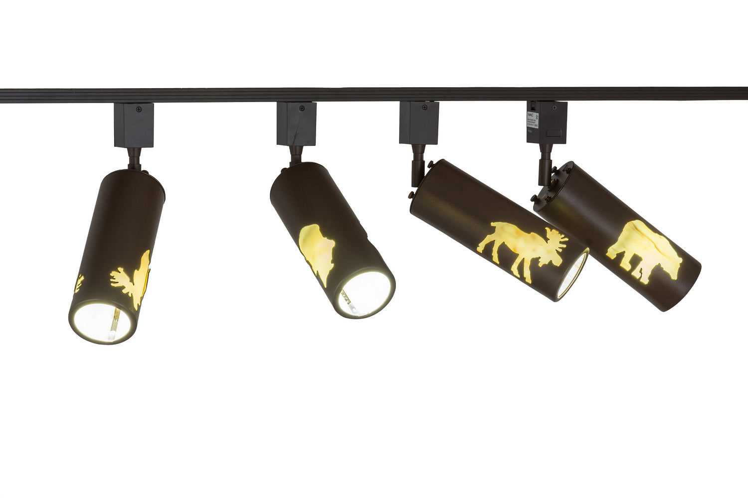 Meyda Tiffany - 169789 - Four Light Track Lighting - Moose & Black Bear - Cafe Noir