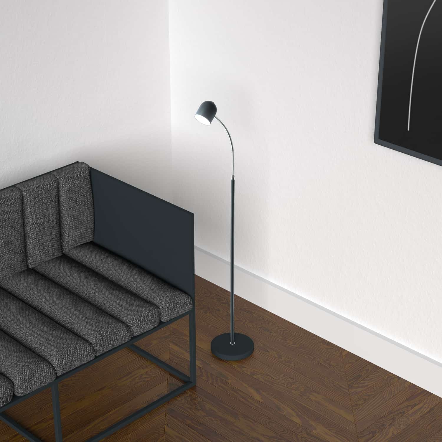 Dainolite Ltd - 123LEDF-BK - LED Floor Lamp - Black