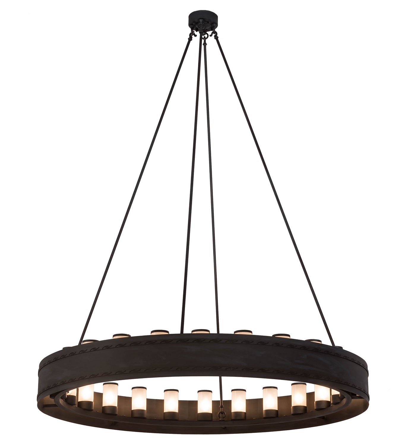 Meyda Tiffany - 187107 - LED Chandelier - Loxley - Textured Black & Costello Black