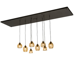 Meyda Tiffany - 189591 - Eight Light Pendant - Raquel - Solar Black