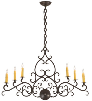 Meyda Tiffany - 194364 - Six Light Chandelier - Meredith - Timeless Bronze