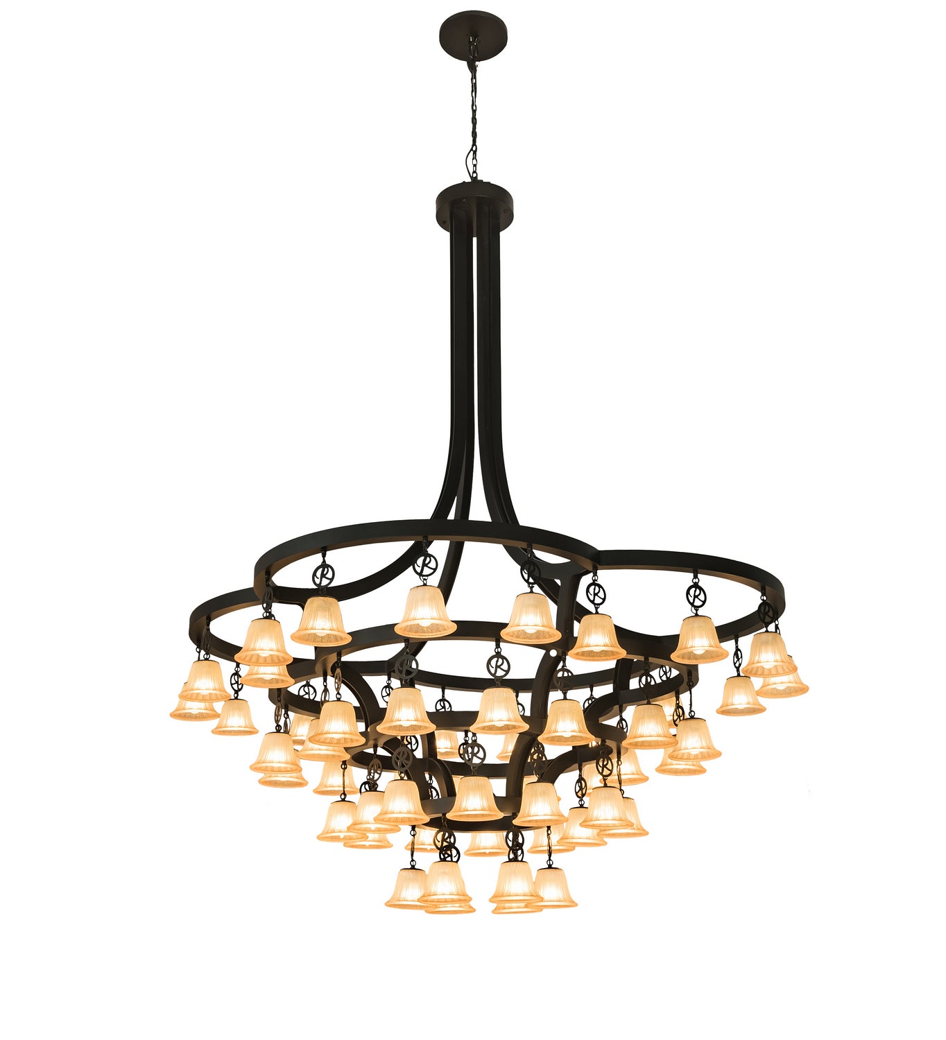 Meyda Tiffany - 197780 - LED Chandelier - Cretella - Solar Black