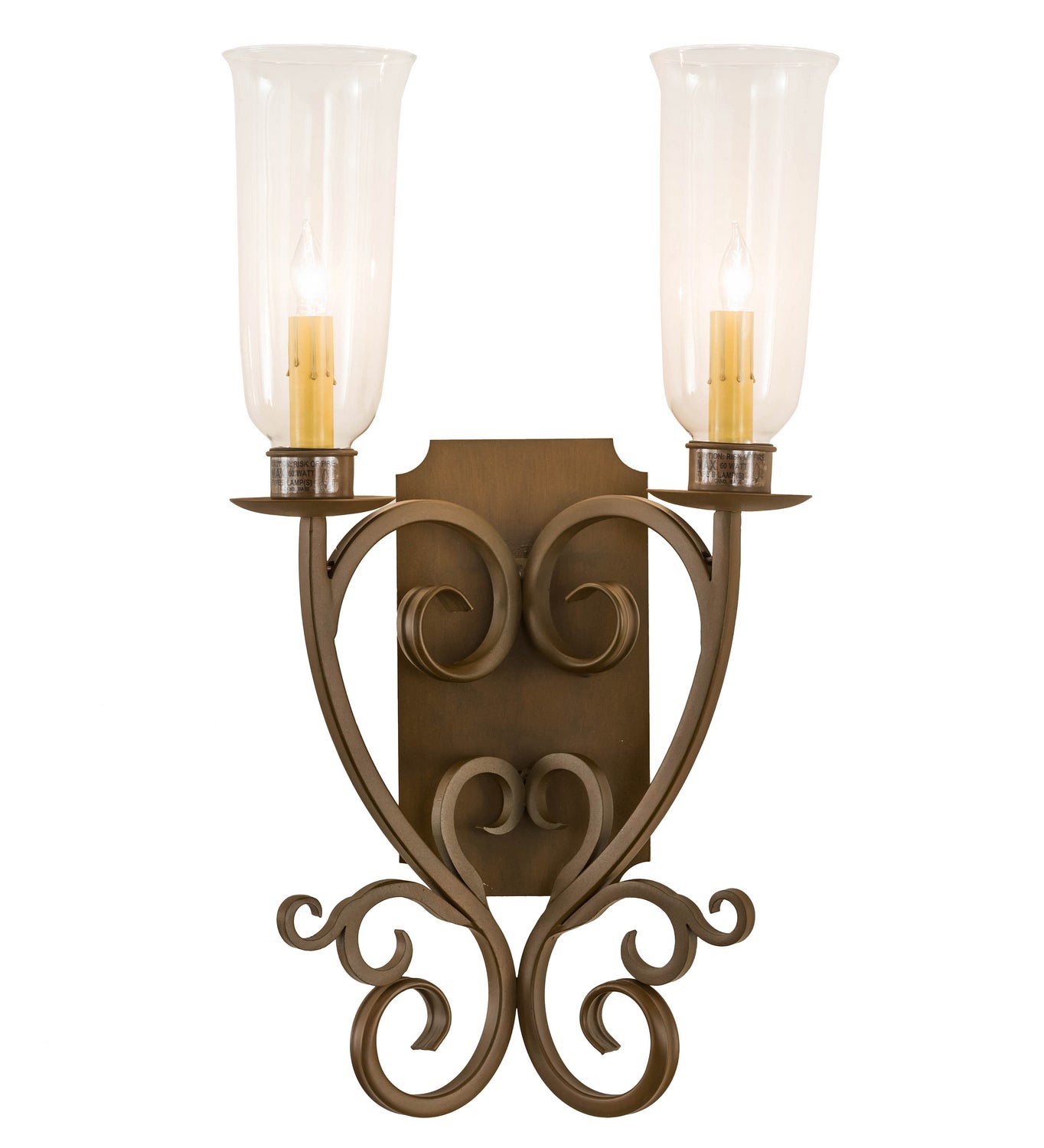 Meyda Tiffany - 200021 - Two Light Wall Sconce - Thierry - Rustic Iron