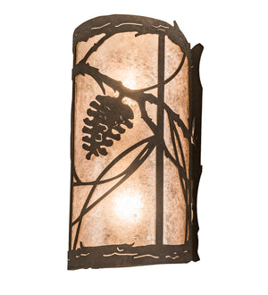 Meyda Tiffany - 200852 - Two Light Wall Sconce - Whispering Pines - Distressed Chestnut