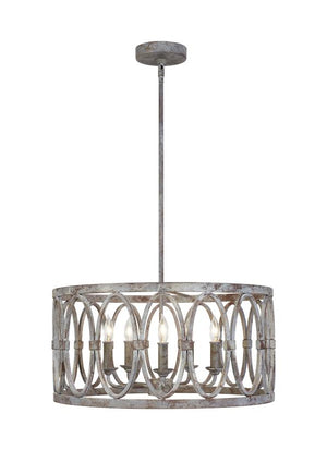 Visual Comfort Studio - F3222/5DA - Five Light Hanging Shade - Patrice - Deep Abyss