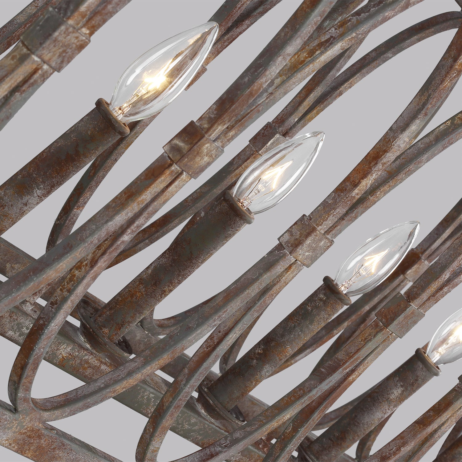 Visual Comfort Studio - F3224/6DA - Six Light Linear Chandelier - Patrice - Deep Abyss