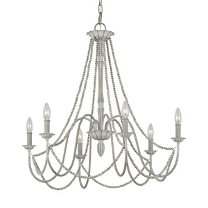 Visual Comfort Studio - F3240/6WGR - Six Light Chandelier - Maryville - Washed Grey