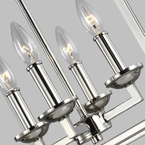 Visual Comfort Studio - F3275/4PN - Four Light Lantern - Woodruff - Polished Nickel