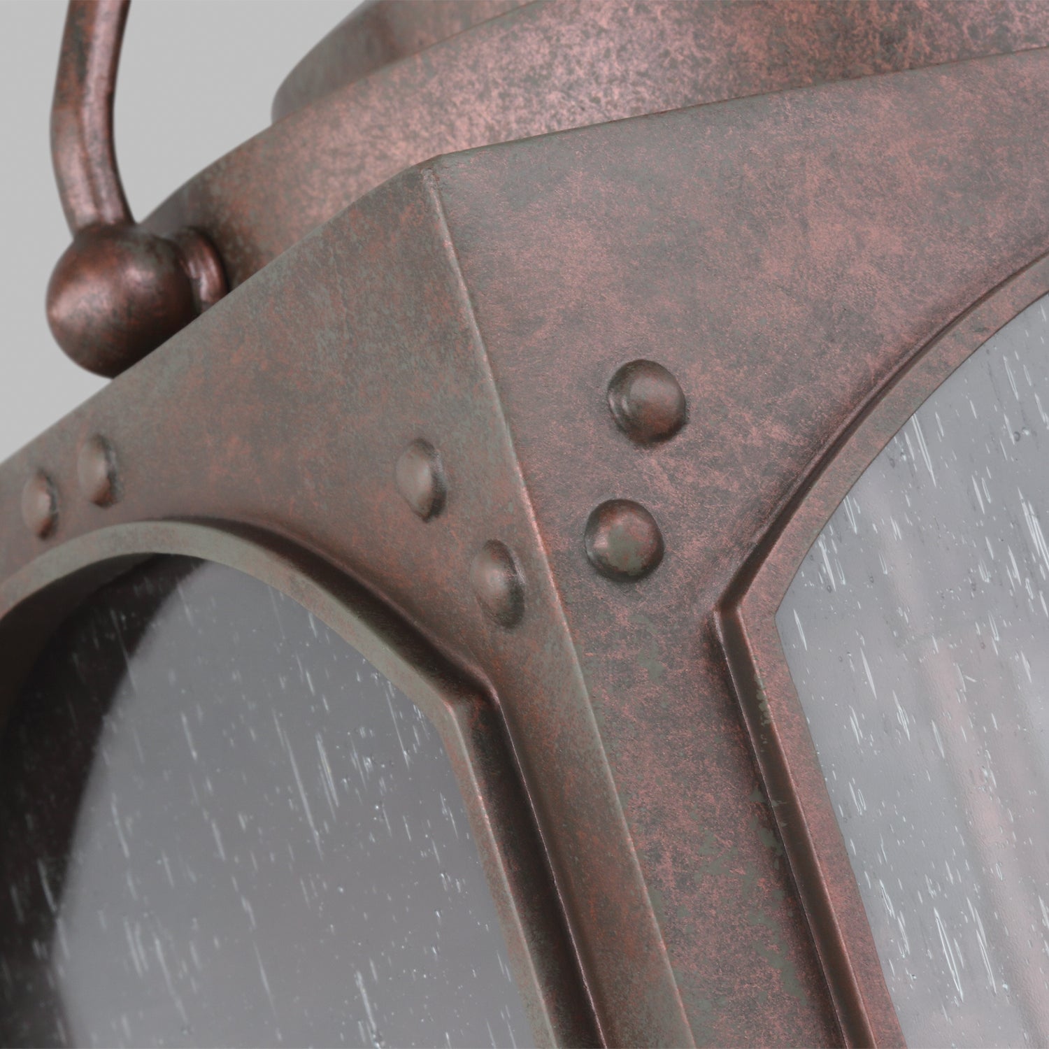 Generation Lighting. - OL14372CO - Three Light Outdoor Wall Lantern - Randhurst - Copper Oxide