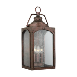 Generation Lighting. - OL14372CO - Three Light Outdoor Wall Lantern - Randhurst - Copper Oxide