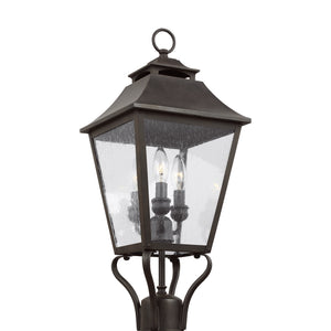 Visual Comfort Studio - OL14406SBL - Three Light Post Lantern - Galena - Sable