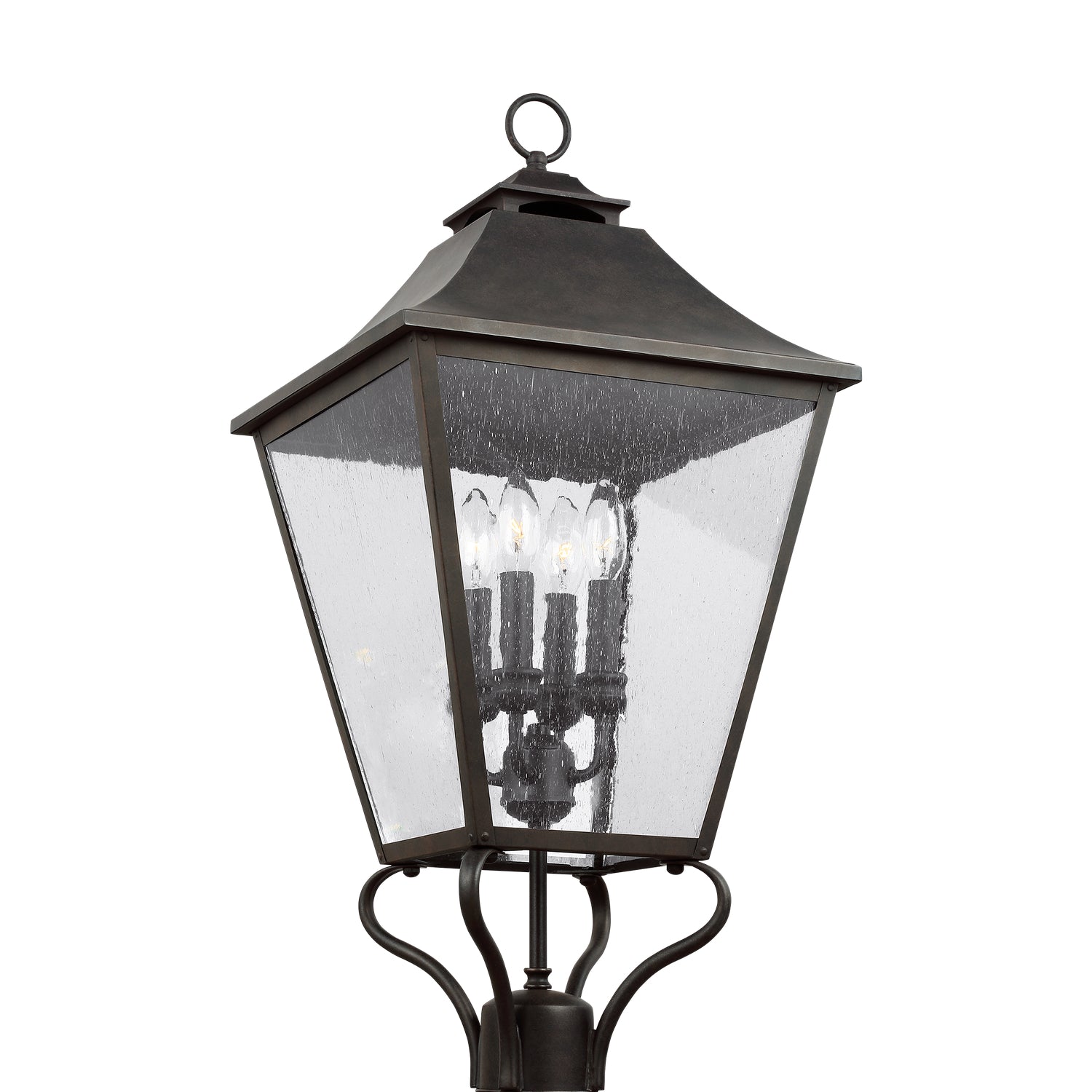 Visual Comfort Studio - OL14407SBL - Four Light Post Lantern - Galena - Sable