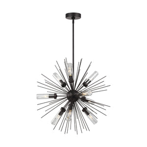 Visual Comfort Studio - OLF3295/9ORB - Nine Light Outdoor Chandelier - Hilo - Oil Rubbed Bronze