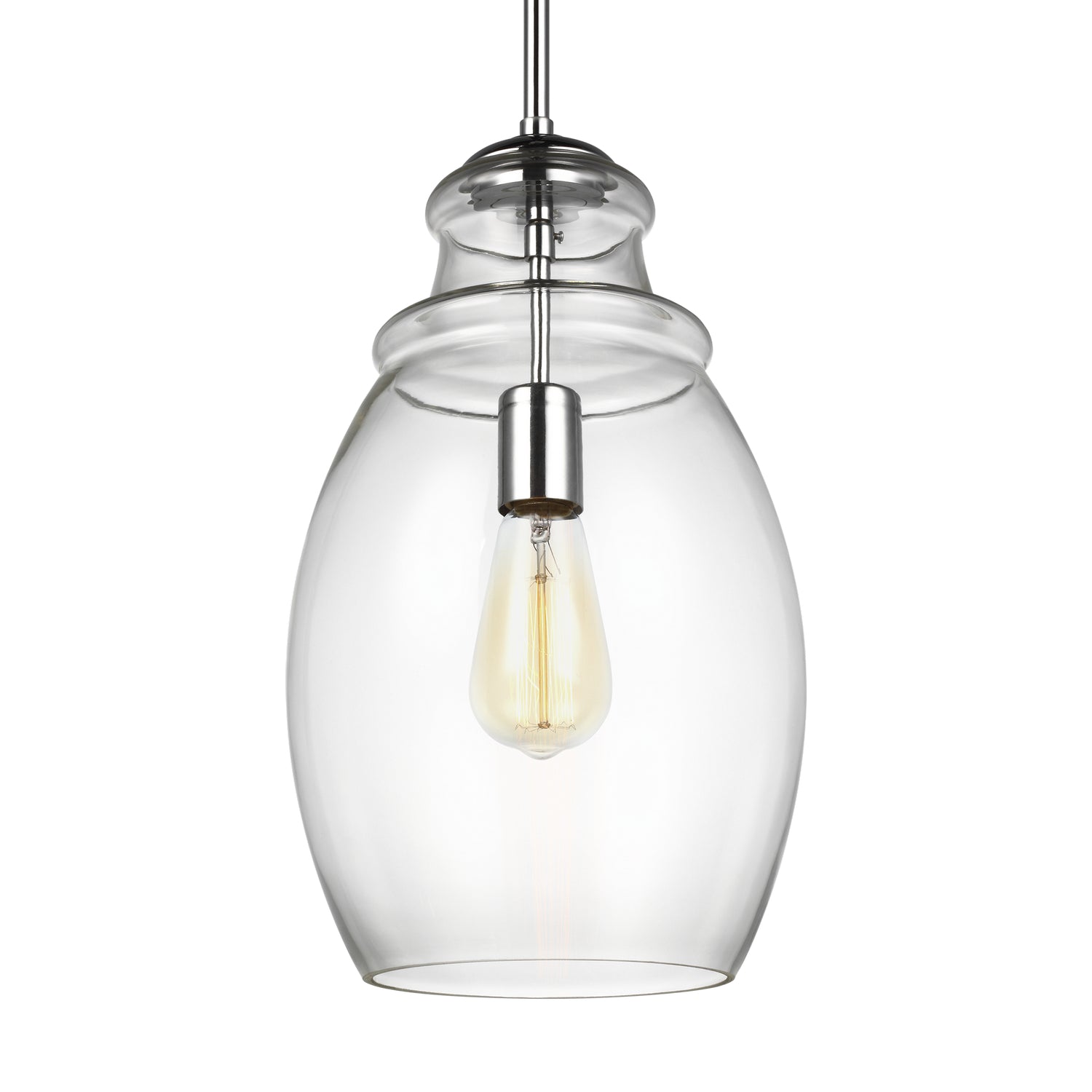 Generation Lighting. - P1484CH - One Light Pendant - Marino - Chrome