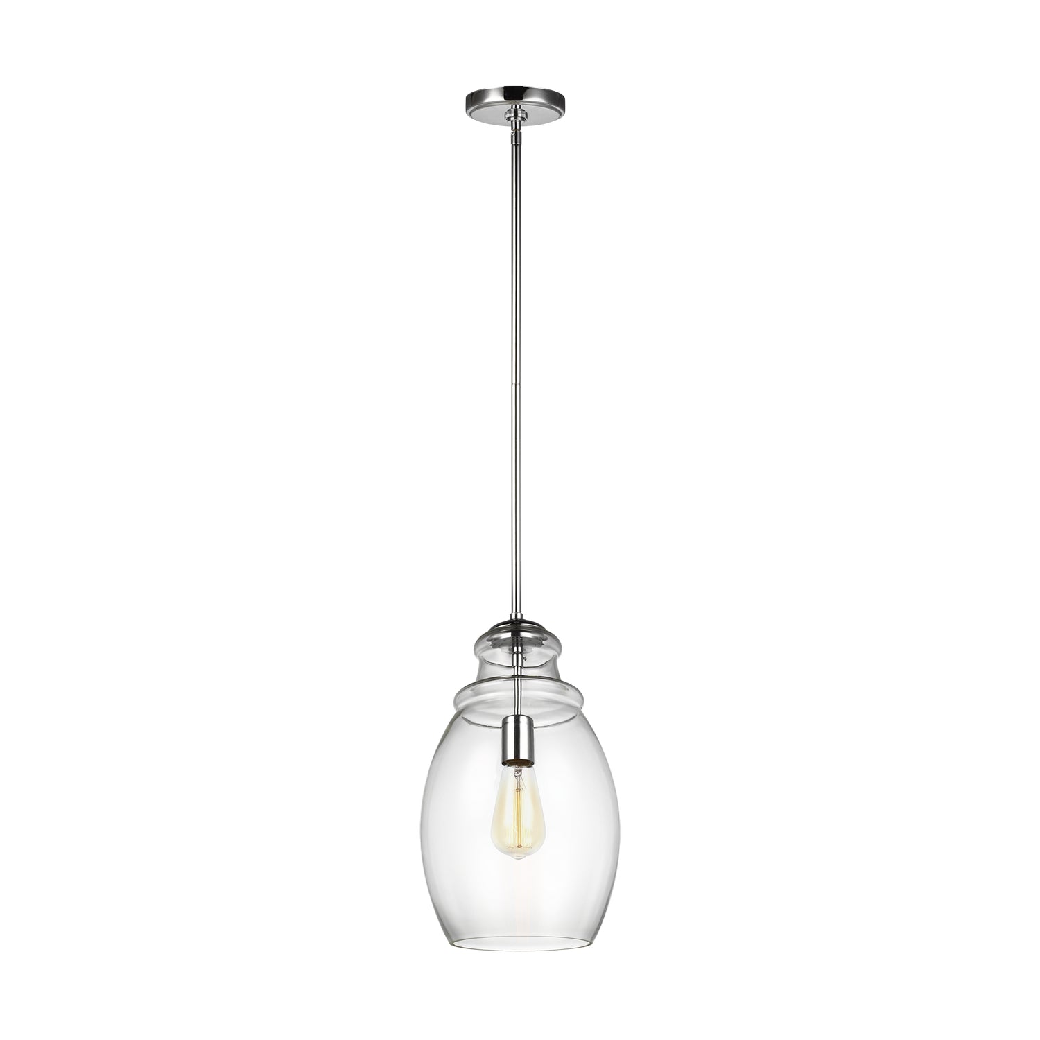 Generation Lighting. - P1484CH - One Light Pendant - Marino - Chrome