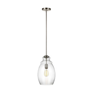 Generation Lighting. - P1484SN - One Light Pendant - Marino - Satin Nickel