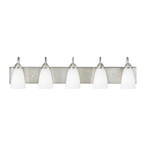 Generation Lighting. - 4420205-962 - Five Light Wall / Bath - Seville - Brushed Nickel