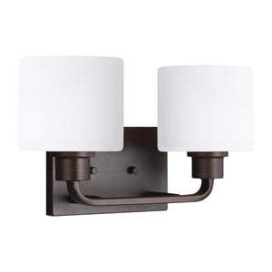 Generation Lighting. - 4428802-710 - Two Light Wall / Bath - Canfield - Bronze