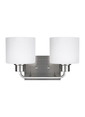 Generation Lighting. - 4428802EN3-962 - Two Light Wall / Bath - Canfield - Brushed Nickel