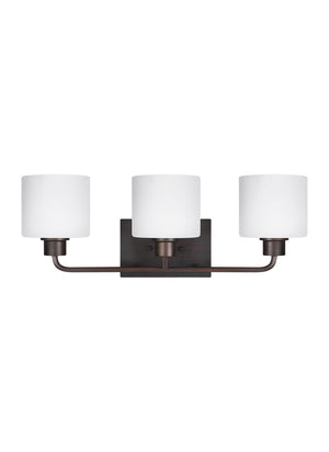 Generation Lighting. - 4428803-710 - Three Light Wall / Bath - Canfield - Bronze