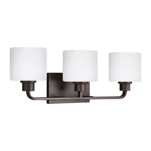 Generation Lighting. - 4428803EN3-710 - Three Light Wall / Bath - Canfield - Bronze