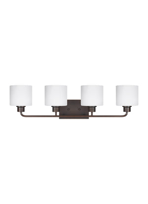 Generation Lighting. - 4428804-710 - Four Light Wall / Bath - Canfield - Bronze